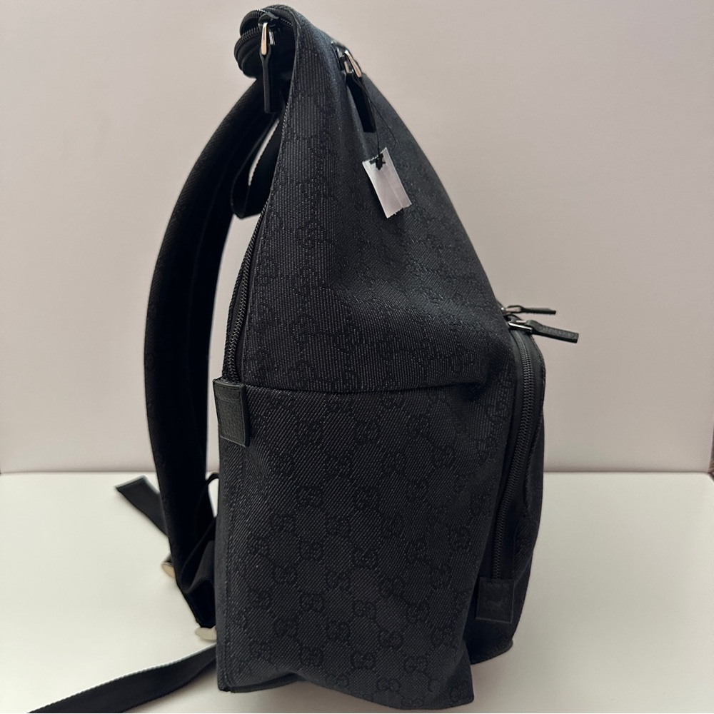 BRAND NEW Gucci GG Black Canvas Men’s Backpack Large - Picture 7 of 13